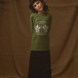 Be the Reason - Unisex Alternative Lightweight Long Sleeve Tee - Gothic Positive Affirmations, Gothic Sports Wear, Gothic Clothing