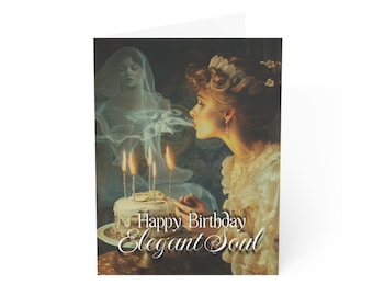 Elegant Soul - Gothic Greeting Card, Alternative Card, Witchy Birthday Card, Dark Fantasy Card, Greeting Card Alternatives, Alternative Gift