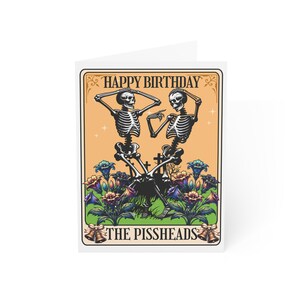 Whimsigoth Skeleton Tarot - Gothic Greeting Card, Alternative Card, Dark Humor Birthday Card, Fantasy Card, Gothic Birthday Card, Funny Card