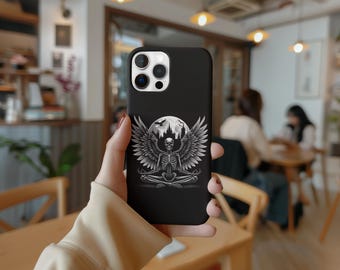 Eternal Balance - stevige hoesjes - zwart - voor Samsung, pixel en iPhone - meerdere maten - gotisch telefoonhoesje, Witchy Vibes-hoesje mobiele telefoon