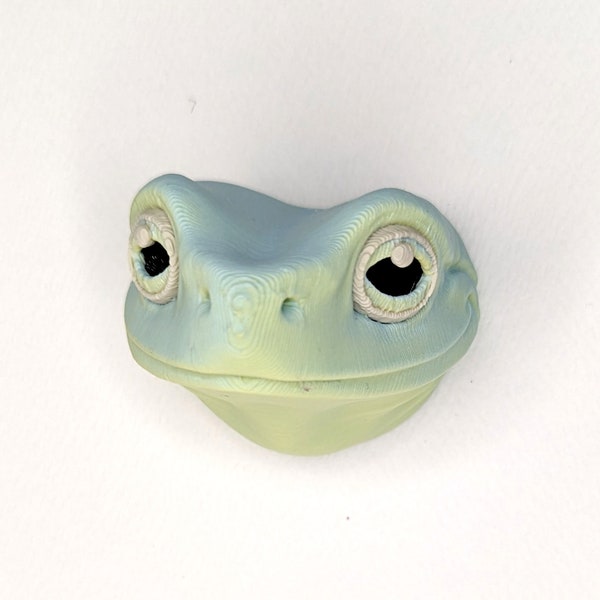 Tree Frog Magnet Head - High Resolution 3D Printed Design Multi color - MatMire Makes Design