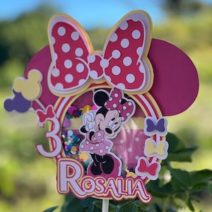 Minnie Mouse Cake Topper / Geburtstagsthema Layered Cake Topper / Silhouette Studio 3 Digitale Datei / Silhouette / Individualisierbar