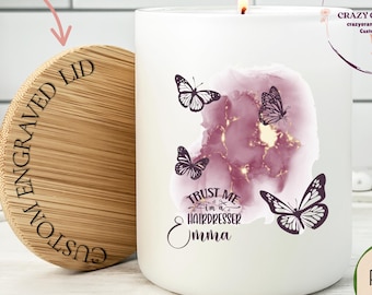 Hair Stylist Candle Gift, Funny Hairdresser Candle, Hairstylist Appreciation Gift, Salon Decor, Cosmetologist Soy Candle