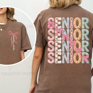 Floral Coquette Senior 2026 Graduate T-shirt,Girly Flower Comfort Colors Shirt,Flower Study Shirt,Coquette Blossom Tee,Botanical Graduation