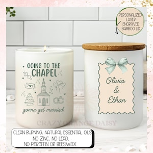 Mr. and Mrs. Candle Gift,Personalized Engagement Candle Gift,Unique Wedding Gift,Custom Scented Candle for Couples, Bridal Party Keepsake