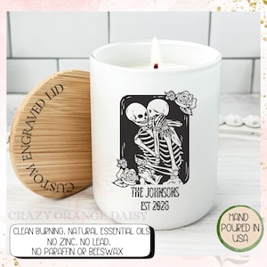 Engagement Candle Gift,Anniversary Candle Gift,Unique Wedding Gift,Custom Candle for Couples,Bridal Shower Gift,Custom Bride Groom Gift