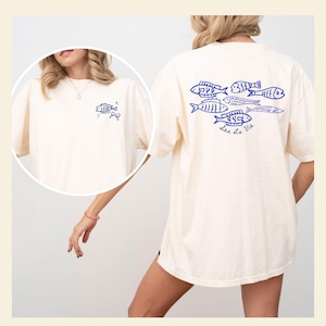 Fisherman Aesthetic Sardine Comfort Colors T-Shirt,Fish Shirt,Ocean Life Shirt,Unique Fishing Gift,Seafood Lover Shirt,Ocean Theme Apparel