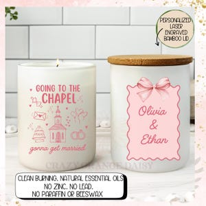 Mr. and Mrs. Candle Gift,Personalized Engagement Candle Gift,Unique Wedding Gift,Custom Scented Candle for Couples, Bridal Party Keepsake
