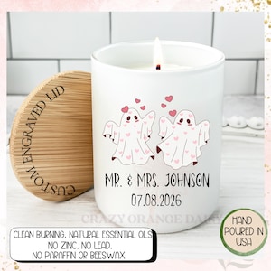 Engagement Candle Gift,Anniversary Candle Gift,Unique Wedding Gift,Custom Candle for Couples,Bridal Shower Gift,Custom Bride Groom Gift