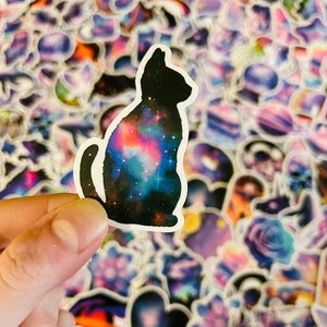 Galaxy-stickers - Space Journalling-stickers - Universe-stickers voor plakboeken, laptops en waterflessen - waterdichte vinyl gestanste stickers
