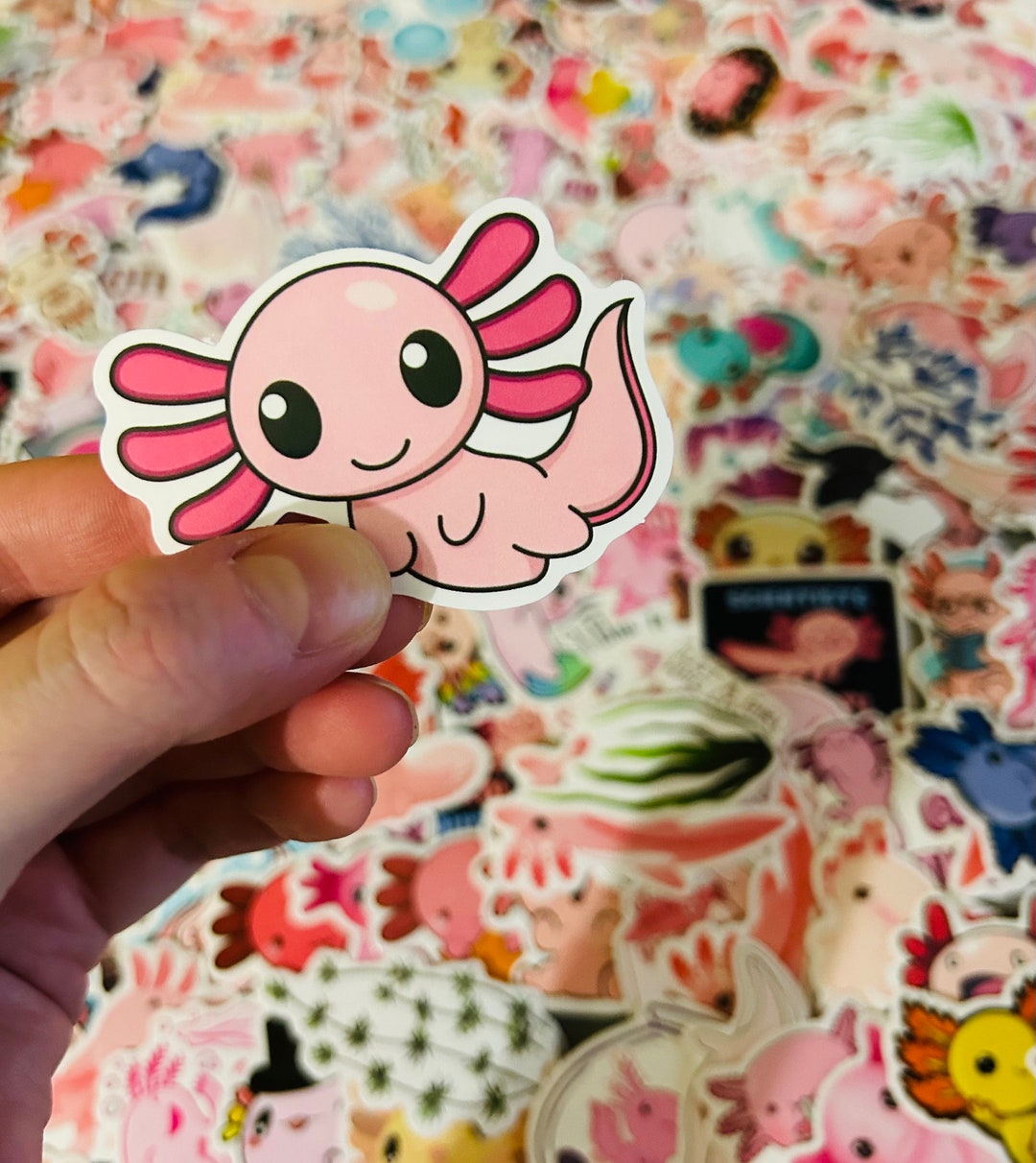 Axolotl Sticker Pack Assorted Animal Stickers Bullet Journal Scrapbook ...