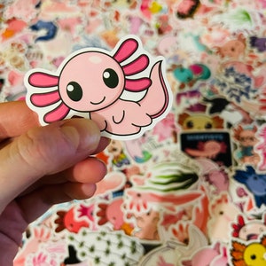 Axolotl Sticker - Axolotl Gift - Axolotl Lover - Cute Sticker - Animal Sticker - Small Gift - Water Bottle Sticker - Laptop Sticker