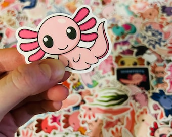 Axolotl Sticker - Axolotl Gift - Axolotl Lover - Cute Sticker - Animal Sticker - Small Gift - Water Bottle Sticker - Laptop Sticker
