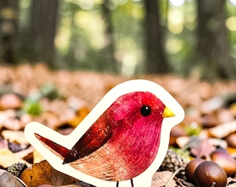 Mini Bird Stickers: Small Animal Decals for Journals and Crafting