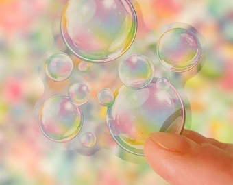 Translucent Bubble Stickers: Decorative Decals for Arts and Crafts