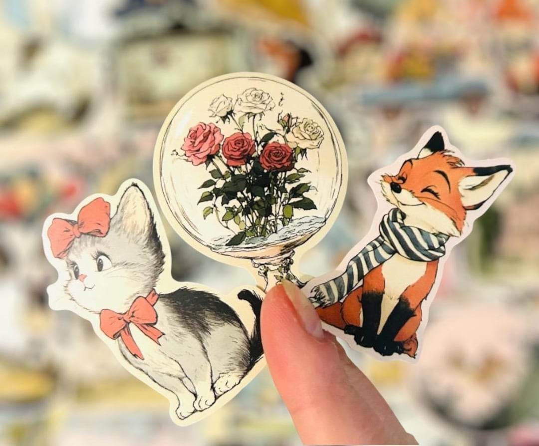 Whimsy Stickers Whimsy Vintage Stickers: Whimsical Comic Decals for Scrapbooks and ...