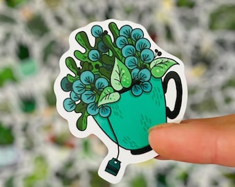 House Plant Stickers: Succulent and Assorted Potted Plant Decals