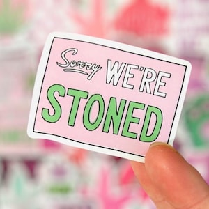 Adesivos de maconha Stoner Girl - Adesivos de maconha rosa sortidos - Adesivos femininos 420 - Álbum de recortes - À prova d'água
