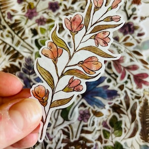 Stickers vintage feuilles fanées - Stickers éphémères assortis - Bullet Journal - Scrapbook - Imperméable