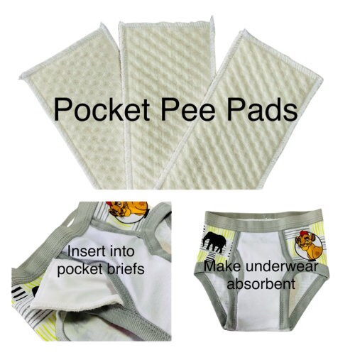 Pocket Pee Pad Potty Training Pants Mini Insert Boy Briefs Etsy