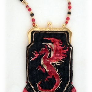 Dragons Fire ( Crocheted Beaded Purse Pattern )  PDF Download