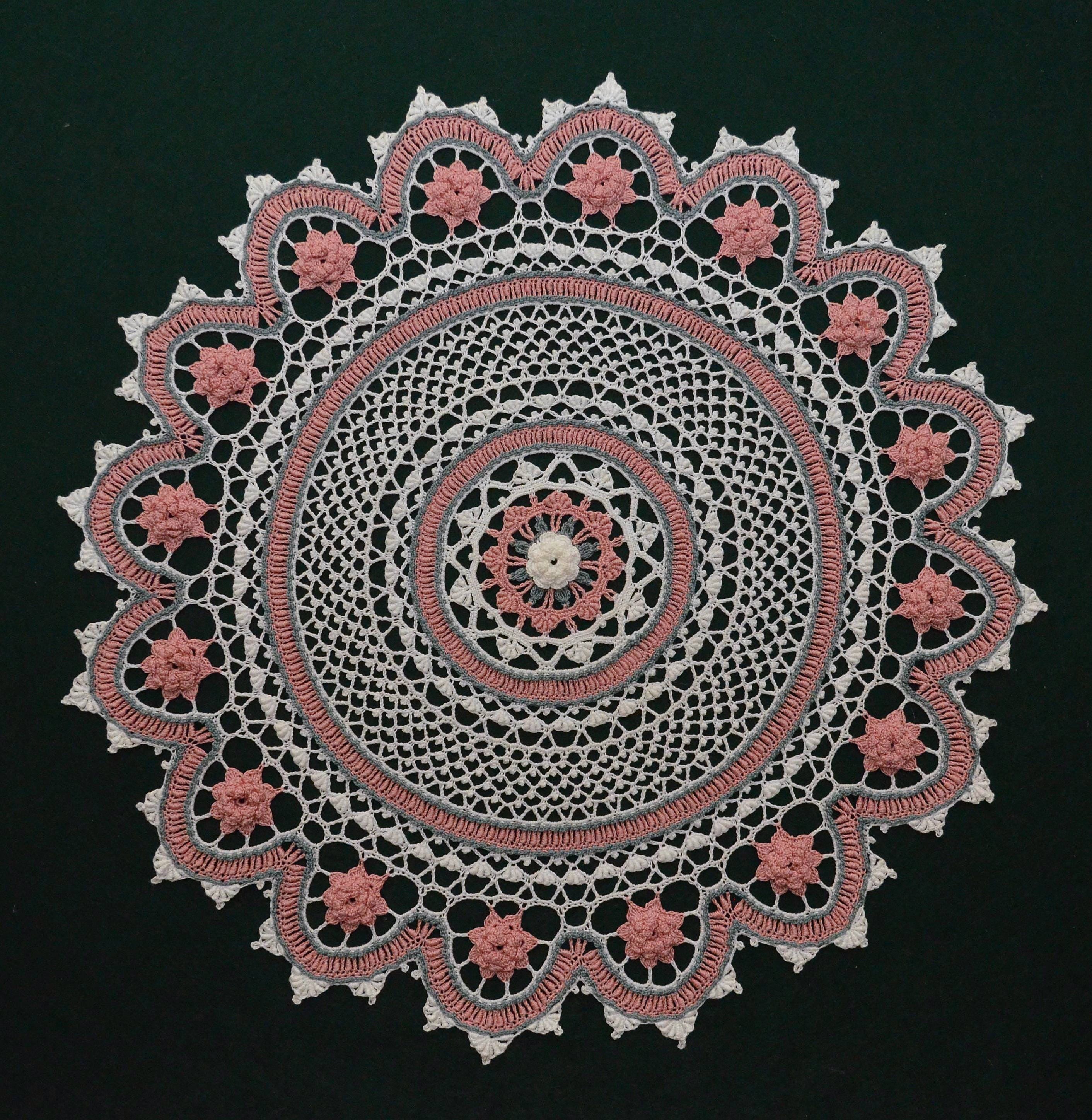 36 Doily Crochet Patterns for Elegant Handmade Home Decor 16 Souhern Rose Doily Crochet