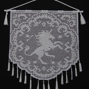 Unicorn Enchantress Wall Hanging Pattern PDF Digital Download