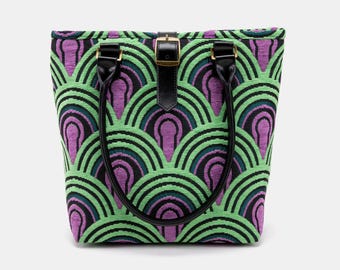 Handsewn Carpet Tote Bag-Everyday Carry Bag-Shoulder Bag- Carpet The Shining Room 237