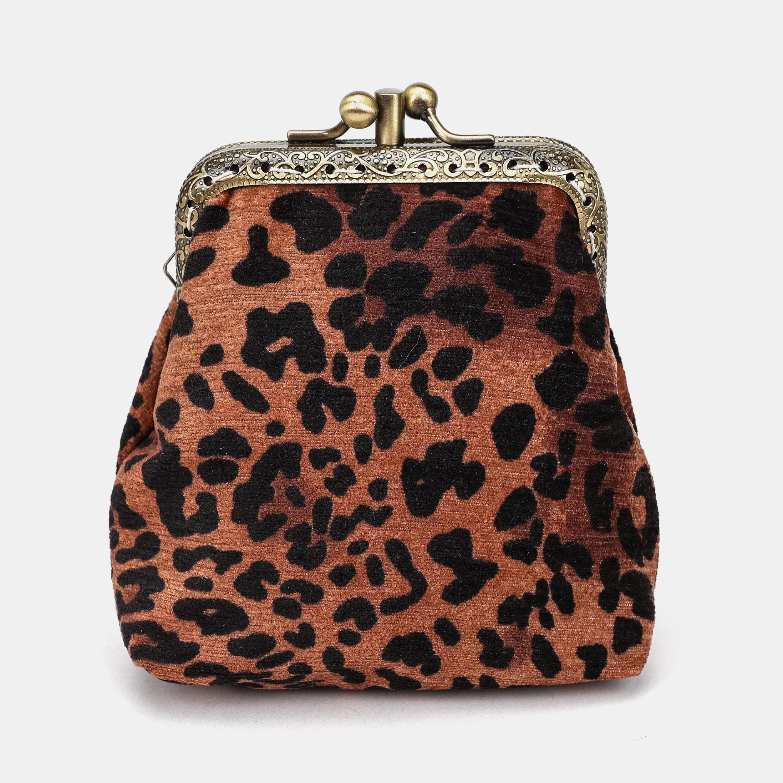 Leopard Kiss Lock Bag - Etsy