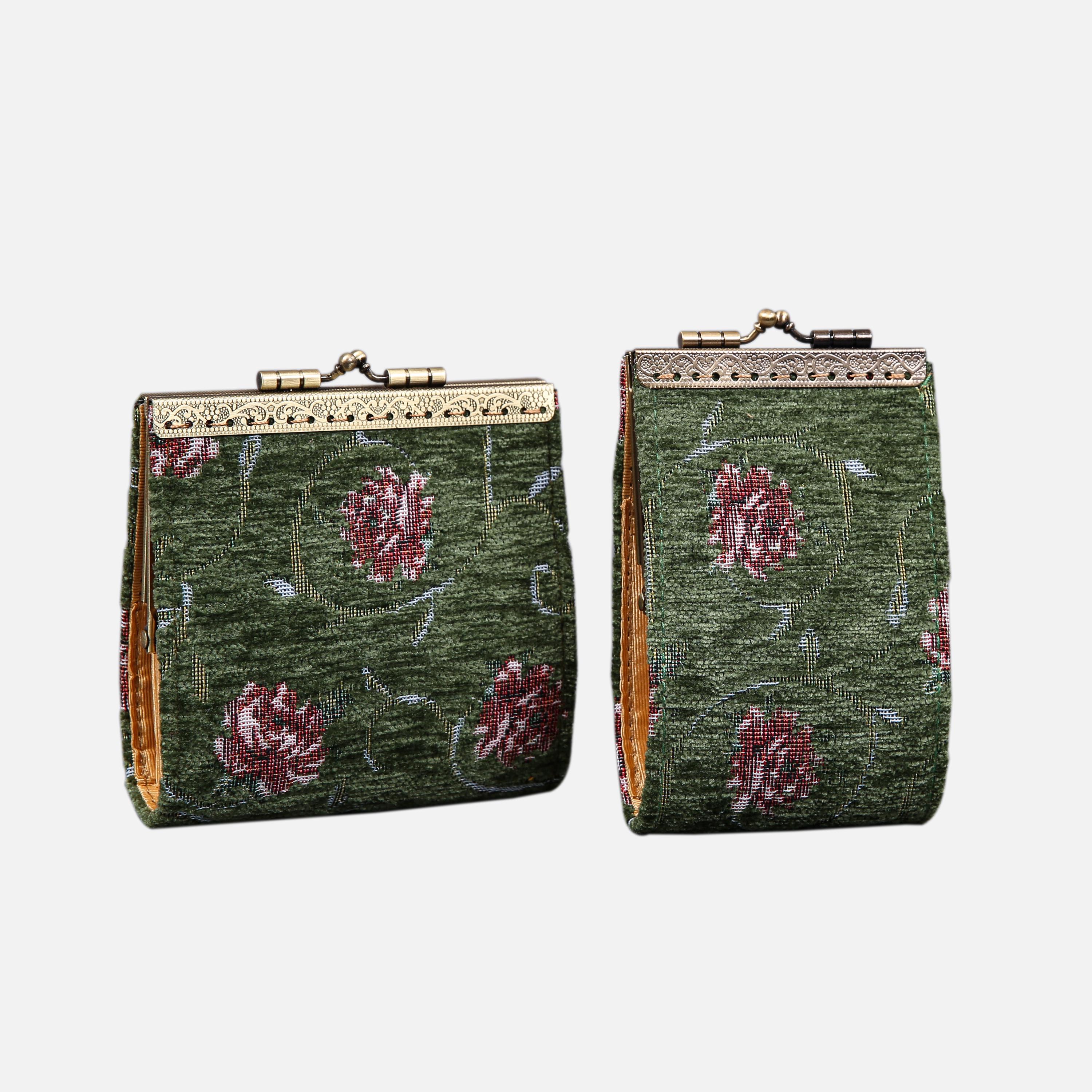 11 & 17 Card Slots Wallet-handsewn Carpet Wallet-vintage Kiss Lock