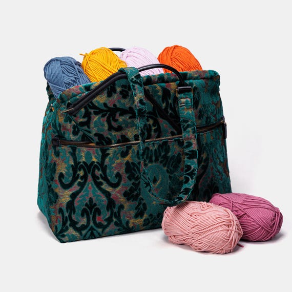 Ardbeg アードベッグ　布バッグ Carpet Project Bag-knitting and Crochet Bag-mary Poppins Carpet