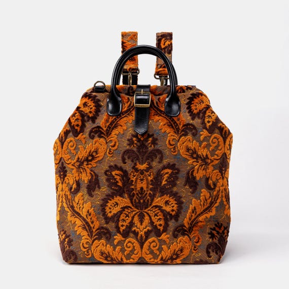 Handcrafted Carpet Backpack-mary Poppins Carpet Bag-laptop Bag