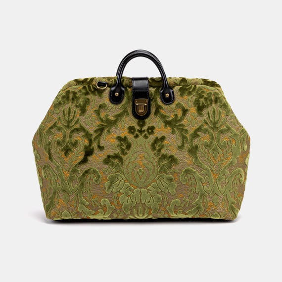 Handsewn Carpet Work Bag-laptop Brief Case-vintage Work Tote
