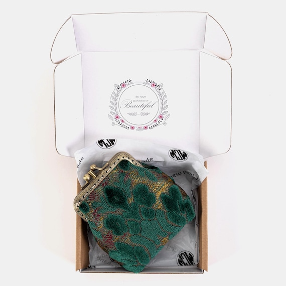Handsewn Carpet Coin Purse-vintage Double Kiss Lock Wallet-ball