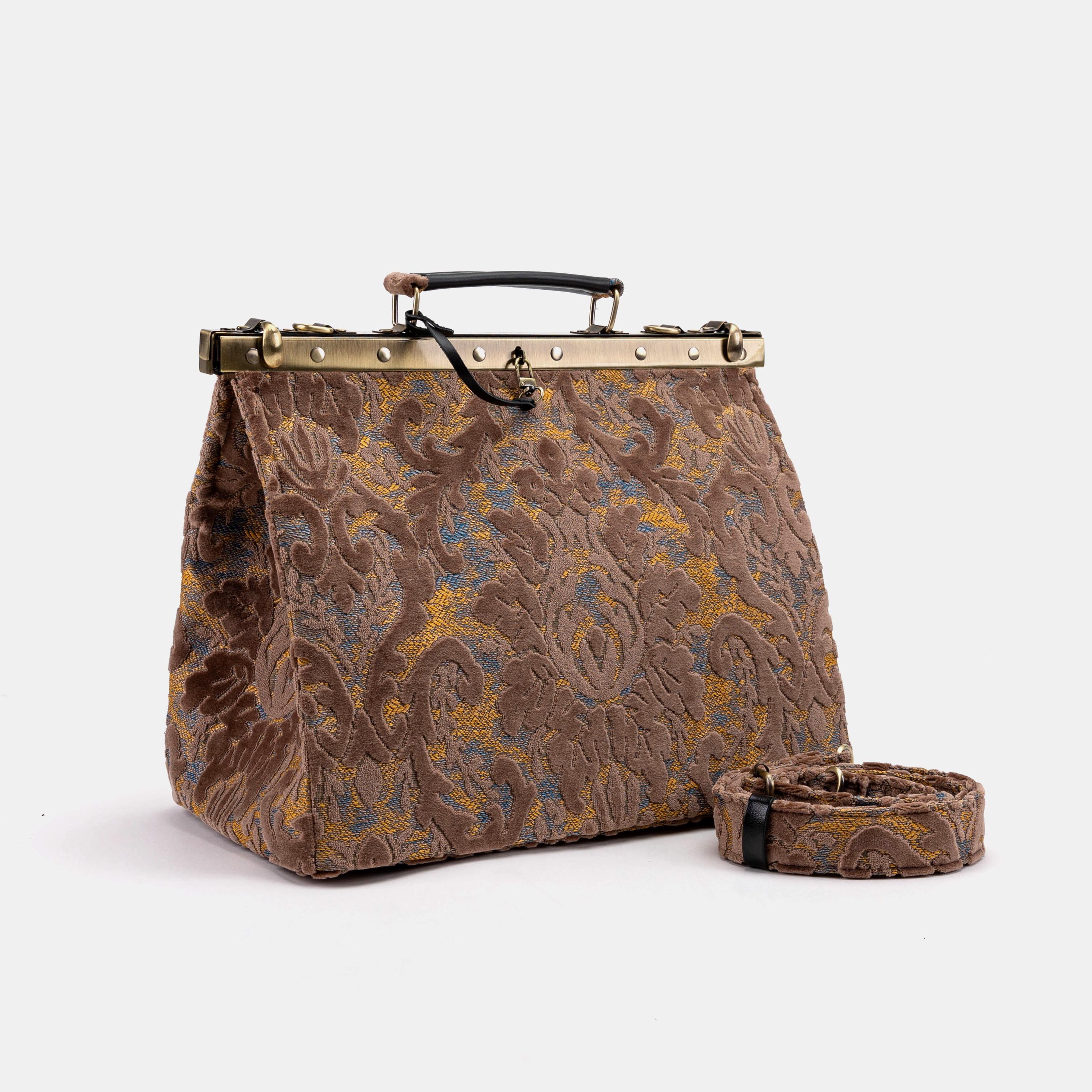 Gladstone Bag-carpet Doctor Bag-victorian Weekender Bag-shoulder