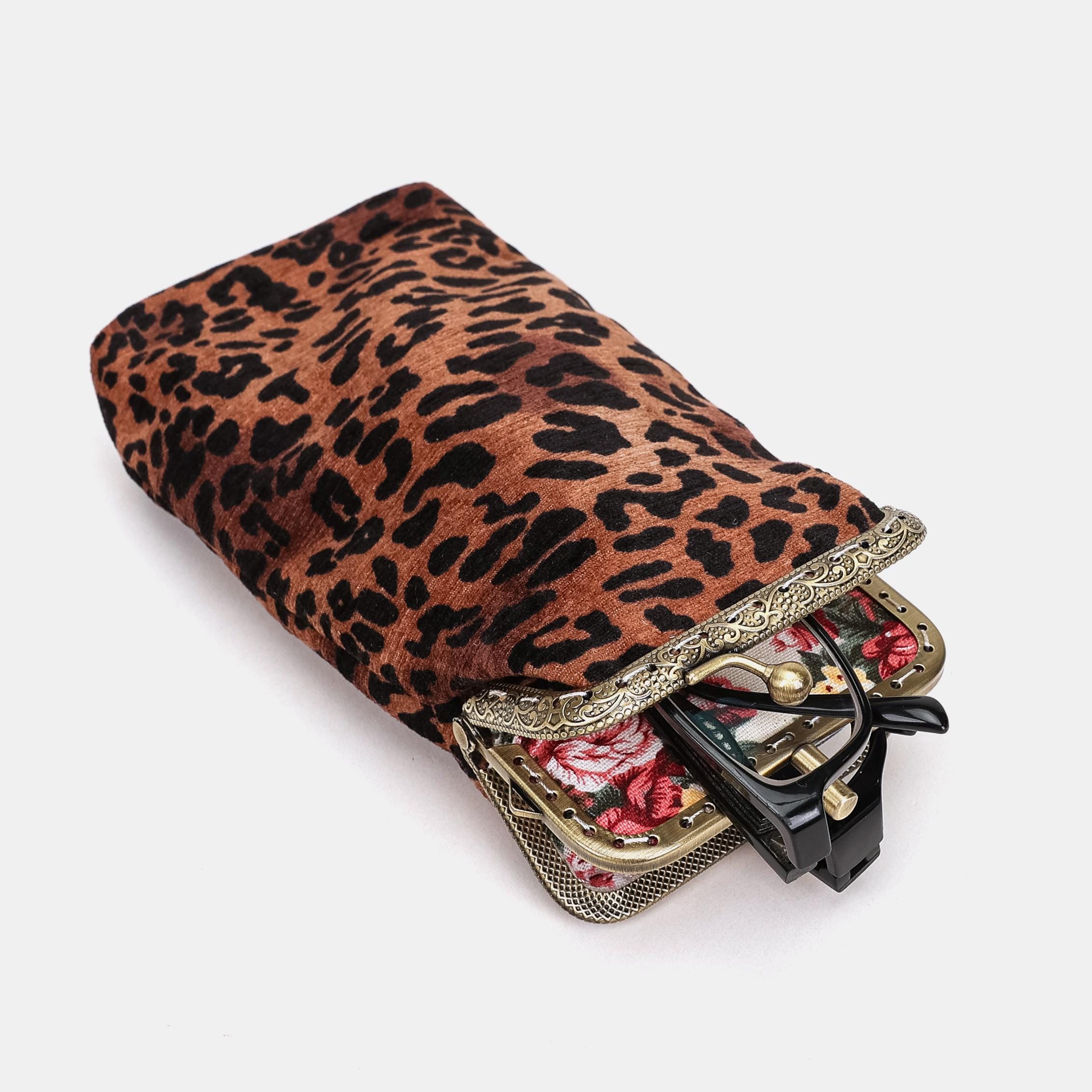 Leopard Kiss Lock Bag - Etsy