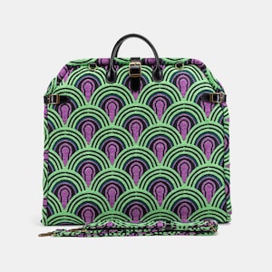 Carpet Carry-On Foldable Garment Bag- Elegant Travel Bag with Organizer Pockets for Dresses, Suits & Accessories- The Shining Room 237
