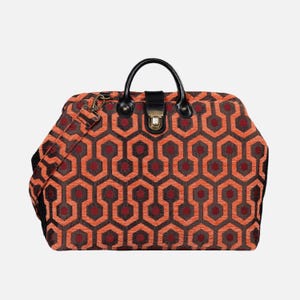 Sac de travail en moquette cousue main - Porte-documents pour ordinateur portable - Cabas de travail vintage - Sac à bandoulière de voyage - Overlook Hotel « The Shining »