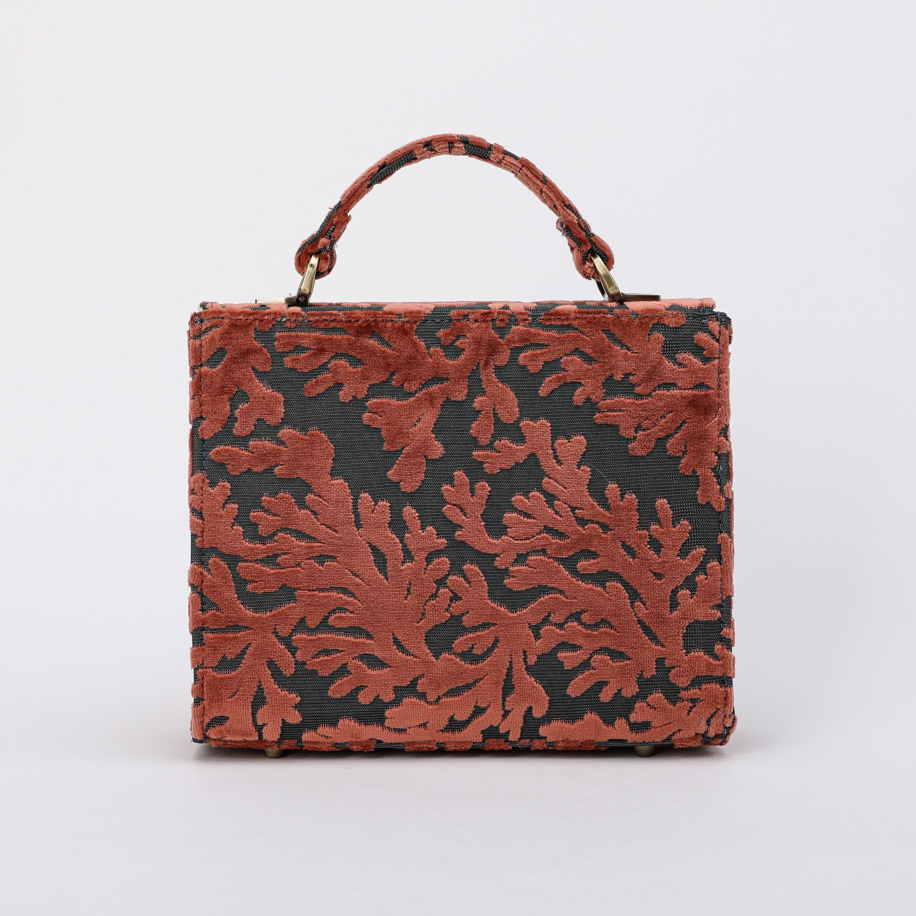 Sac Bandoulière Femme Artisanat Main - Tissu Tapis Brodé, Motif Roue De L'éternité - Taille Moyenne