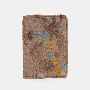 Personalized Cut Velvet Passport Cover-Vintage Passport Case -Tapestry Passport Organizer-Travel Passport Holder-Burnout Velvet Camel
