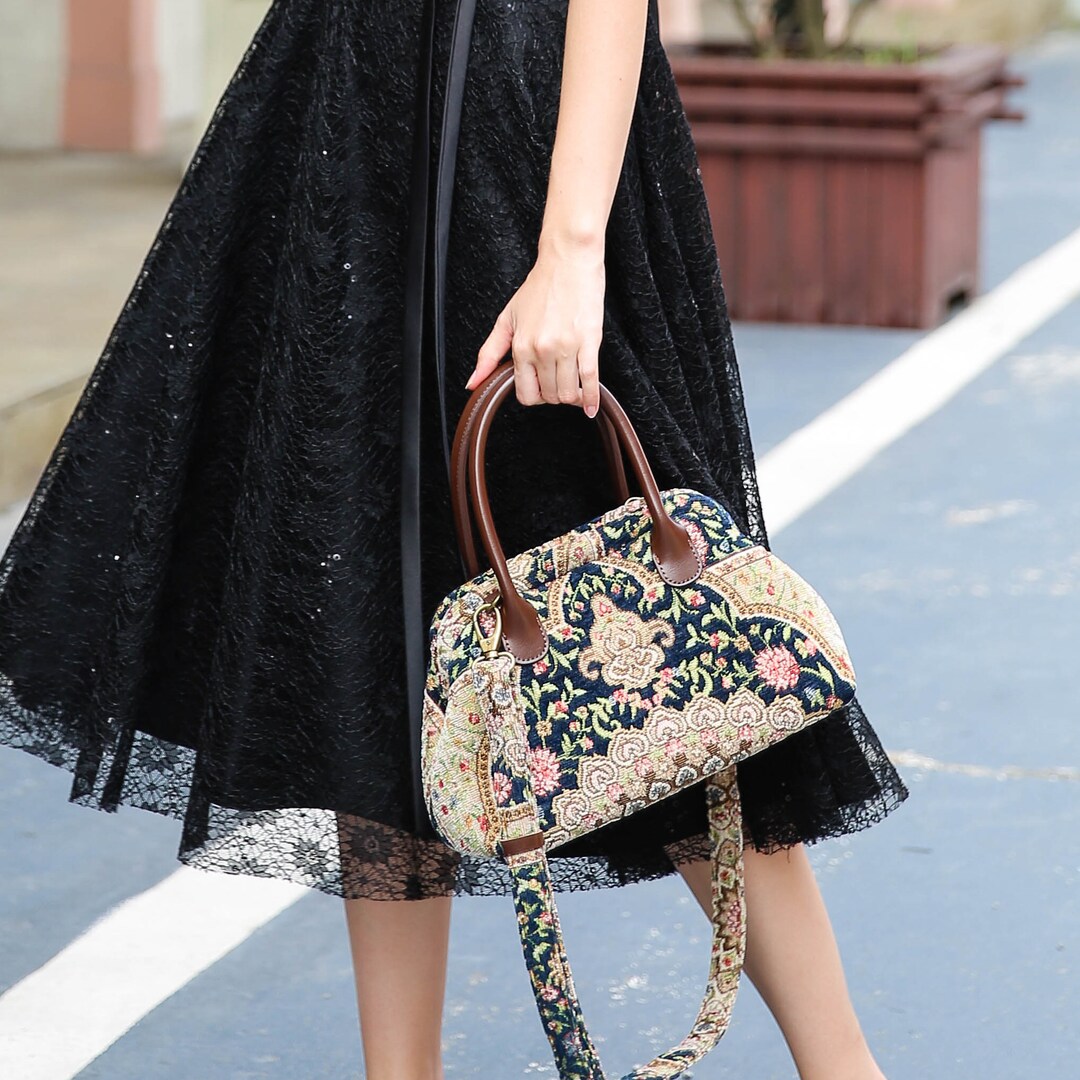 Carpet Satchel-mary Poppins Carpet Bag-everyday Carry Crossbody
