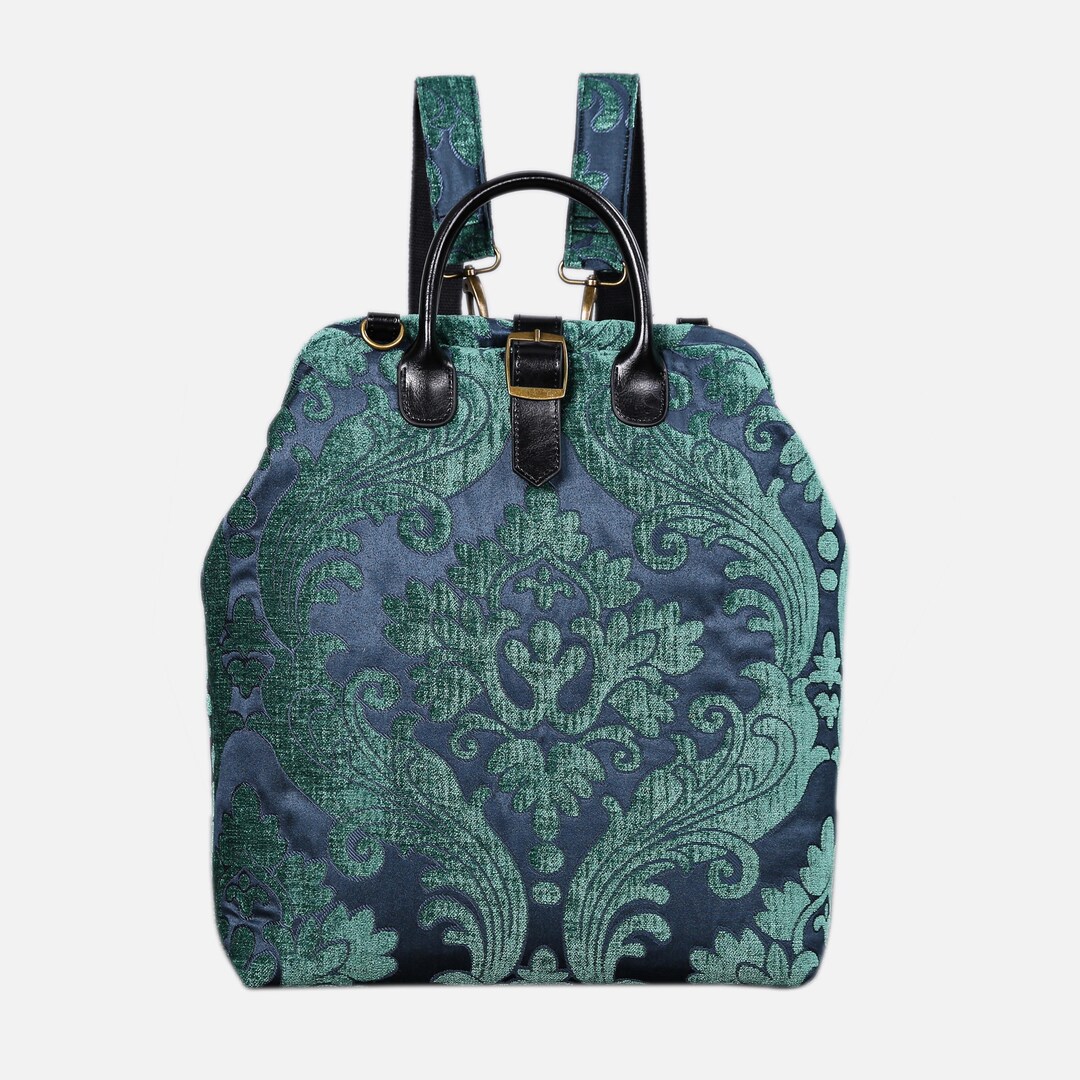 【EEUN】Carpen Bag Carpet Purse Pattern Floral Wine Carpetbag of America