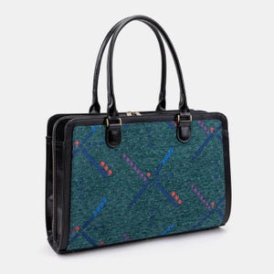 Borsa da viaggio artigianale - Borsa da lavoro per donna - Borsa da lavoro vintage per laptop - Borsone multiscomparto per laptop, cartelle - PDX Portland Airport