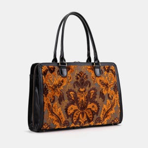 Borsa da viaggio artigianale - Borsa da lavoro da donna - Borsa da lavoro per laptop - Borsa multiscomparto per laptop, cartelle e cancelleria - Revival Scarlet