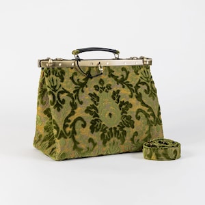 Gladstone Bag carpet Doctor Bag victorian Weekender Bag shoulder Frame Bag celine Burnout Velvet Wine Etsy
