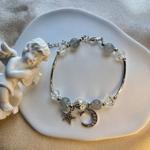 Celestial Charm Bracelet |Moon Charm Bracelet |Star Charm Bracelet