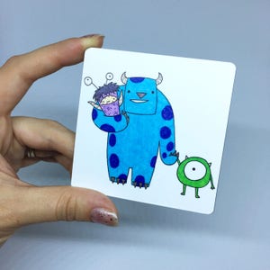 Monsters 3&quot; x 3&quot; Art Magnet