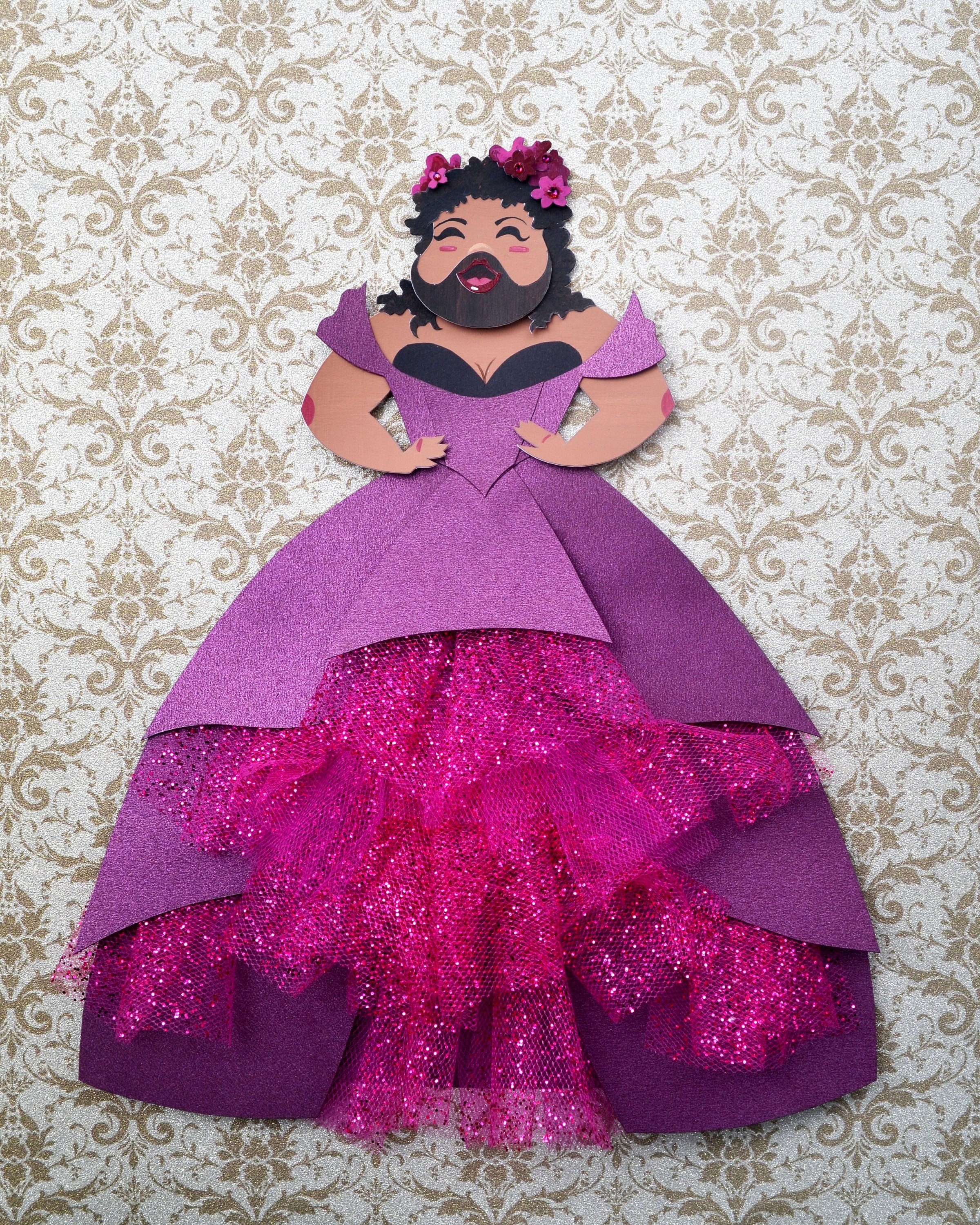 Bearded Lady Cutout Print, Greatest Showman Illustration - Etsy