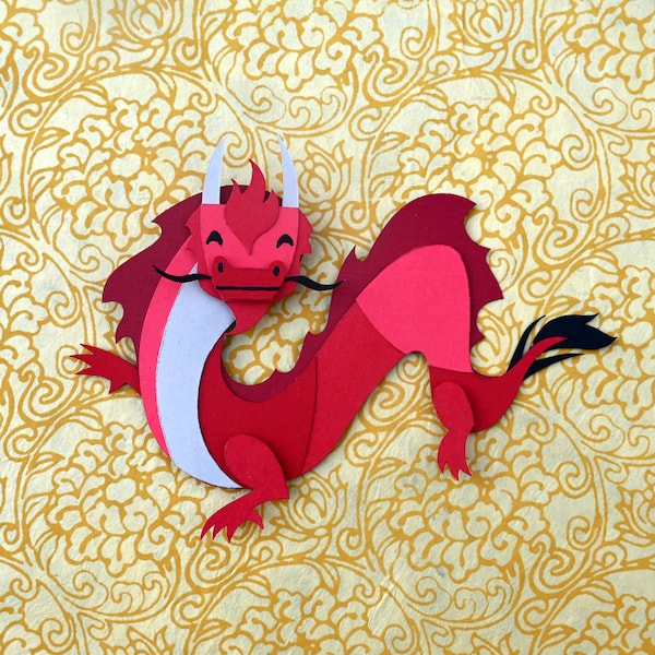 Paper Dragon Cutouts Etsy