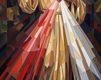 Divine Heart Of Mercy Print  | High Definition Instant Download | Christian Catholic Artwork